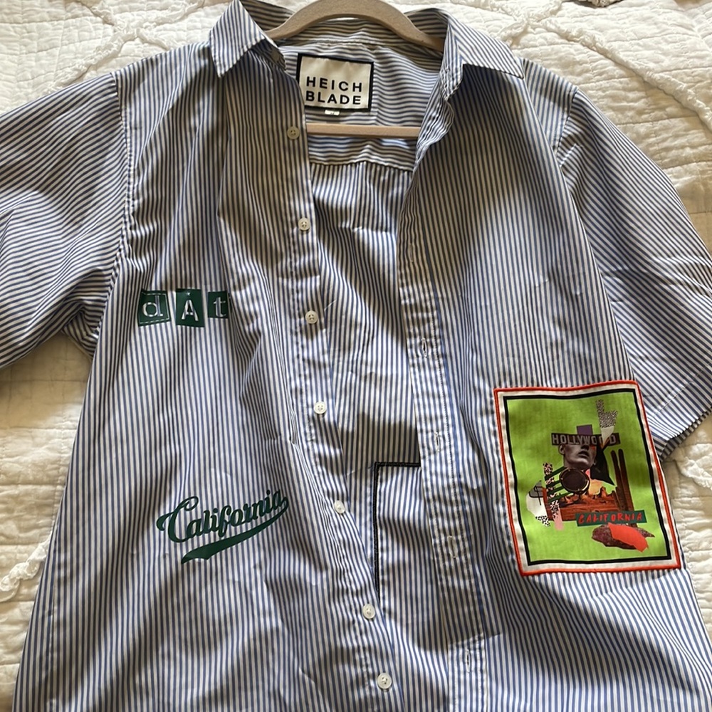 Graphic Button Up
